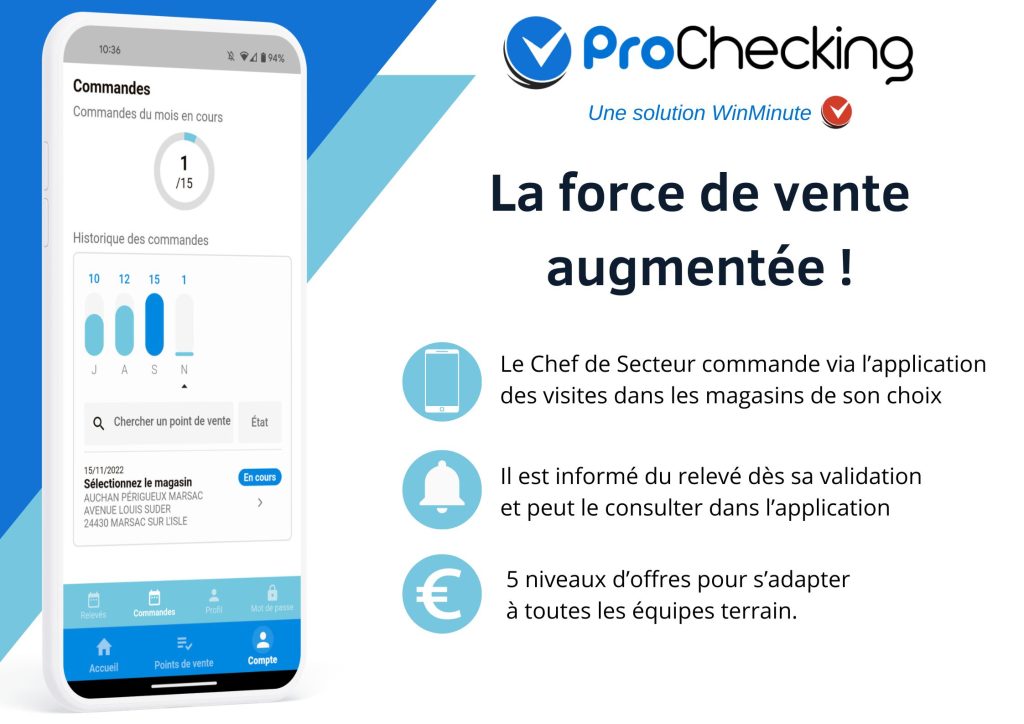 Avec ProChecking, boostez la productivité de votre Force de Vente